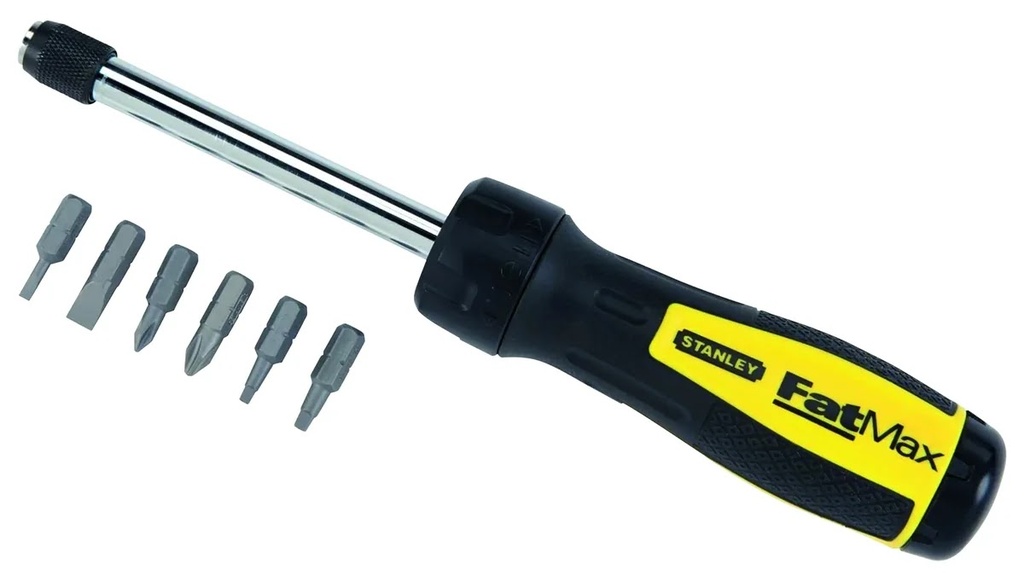 Desarmador Surtido con Matraca 6 en 1 FATMAX Punta Imantada Stanley
