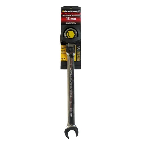 Llave Combinada con Matraca Flex/seg 15 mm Cromo Vanadio Gw