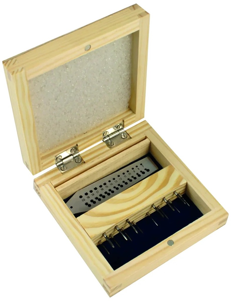 Tarraja Joyero 0.7-2 mm J 15 P con Caja para Rosca