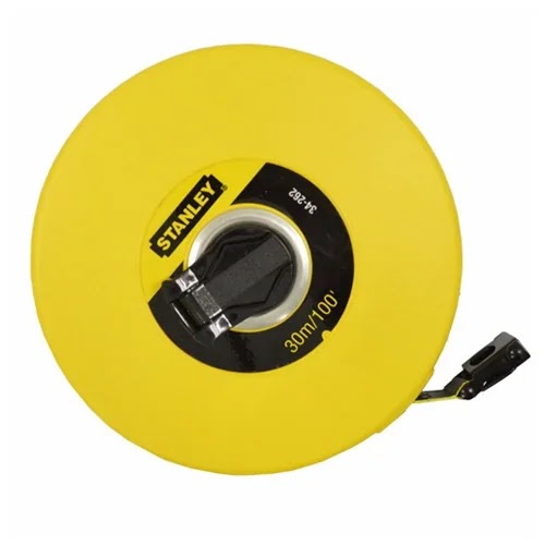 Cinta Larga 30 m Fibra de Vidrio 1/2" para Obra Stanley