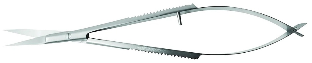 Tijera Cutícula 4 1/2" Curva con Fuelle de Corte