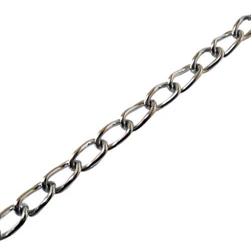 [OB-214221] Cadena Soldada Torcida 4 mm Redonda 30 m para Bisutería Titan