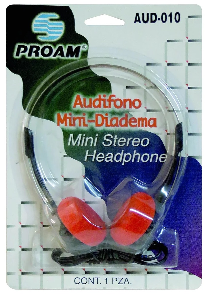 [OB-140544] E Audífono Mini 1/8" Diadema Económica para Instalación Steren