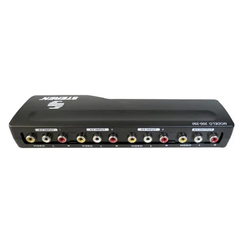[OB-140345] E Interrupto de 3 Entradas 1 Salida Rca para Instalación Steren