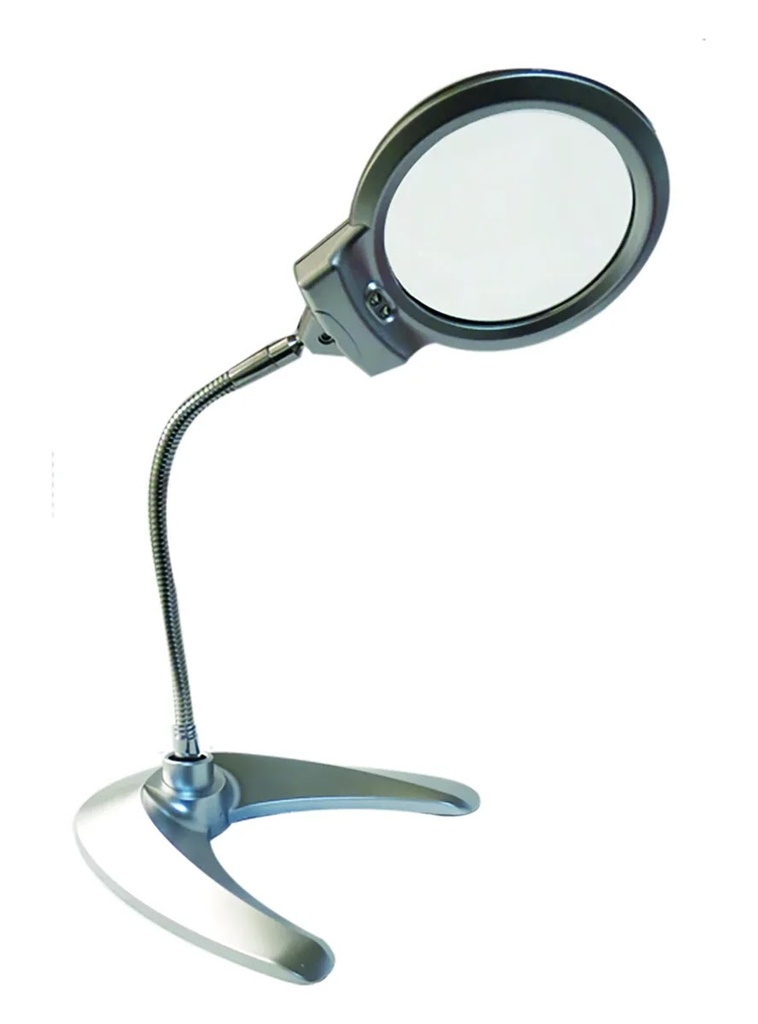 [OB-260583] Lupa Base "V" Flex 11 y 42 cm 2 25-5x LED de Aumento