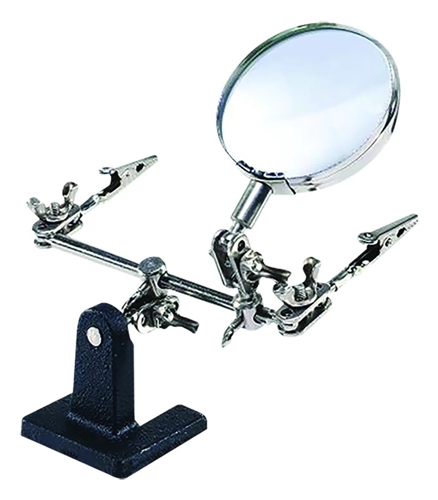 [OB-260530] Lupa Base y Pinzas 62 mm 5x Vidrio de Aumento