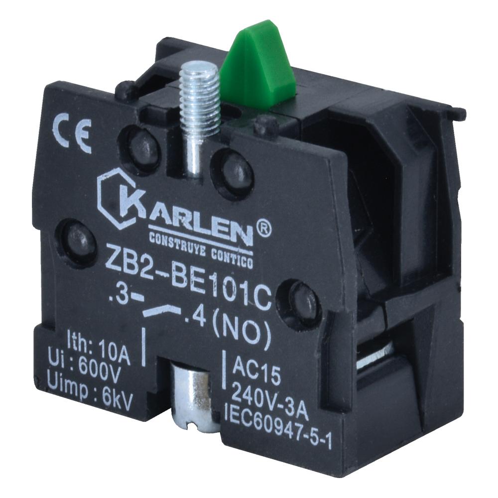 BLOQUE DE CONTACTO VERDE HB2-BE101, 220V