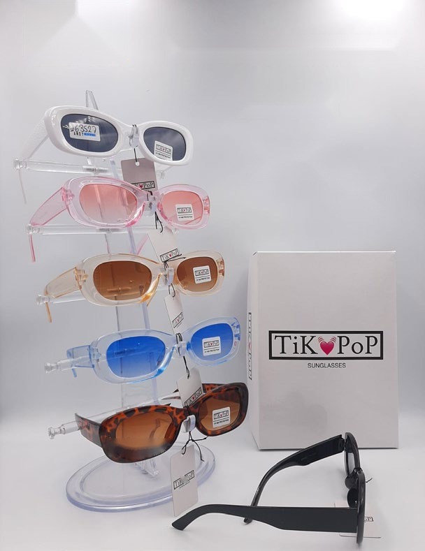 [EB-SP63527] Lentes de Sol de Moda Tik Pop Ovalado rectangular Acetato Caja 12 Pz SP63527