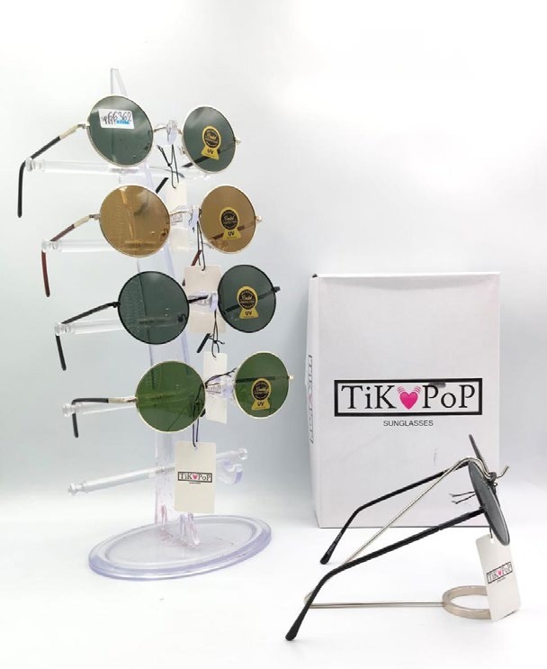 [EB-SP66362] Lentes de Sol de Moda Tik Pop Redondo Metal Caja 12 Pz SP66362