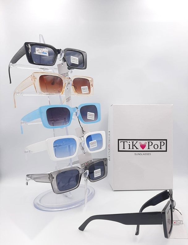 [EB-SP63534] Lentes de Sol de Moda Tik Pop Rectangular grueso Acetato Caja 12 Pz SP63534