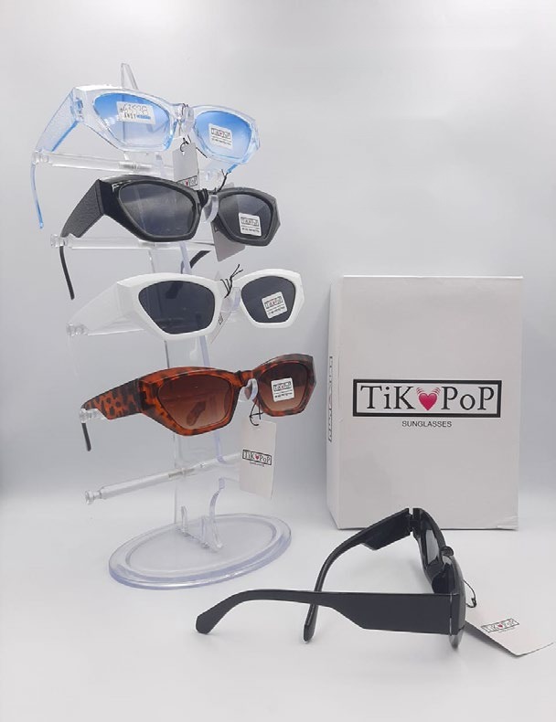 [EB-SP63538] Lentes de Sol de Moda Tik Pop Cat eye geométrico Acetato Caja 12 Pz SP63538