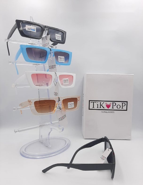 [EB-SP63535] Lentes de Sol de Moda Tik Pop Rectangular cat eye Acetato Caja 12 Pz SP63535