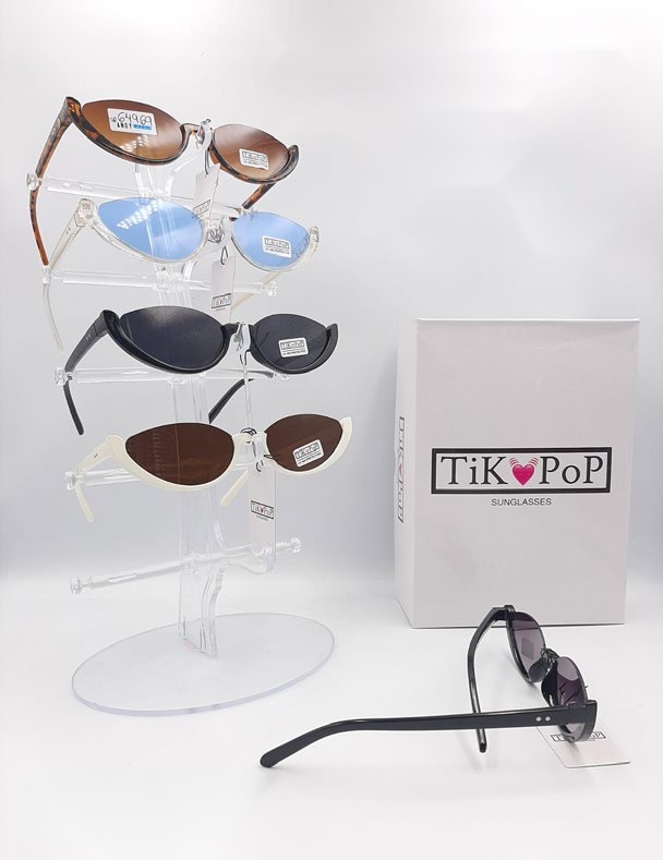 [EB-SP64969] Lentes de Sol de Moda Tik Pop Cat eye chico Acetato Caja 12 Pz SP64969