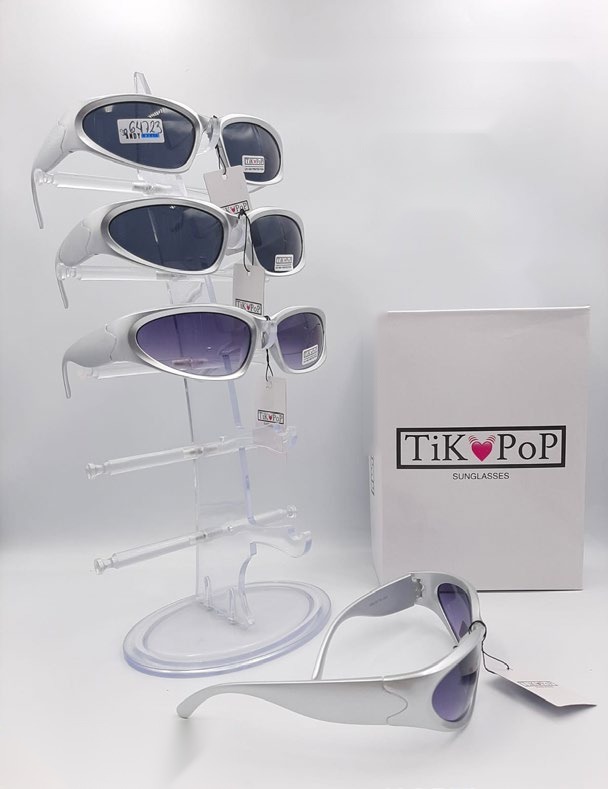 [EB-SP64723] Lentes de Sol de Moda Tik Pop Deportivo envolvente Plástico Caja 12 Pz SP64723