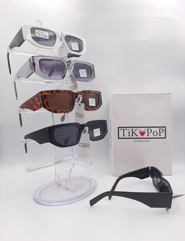 [EB-SP64615] Lentes de Sol de Moda Tik Pop Rectangular Acetato Caja 12 Pz SP64615