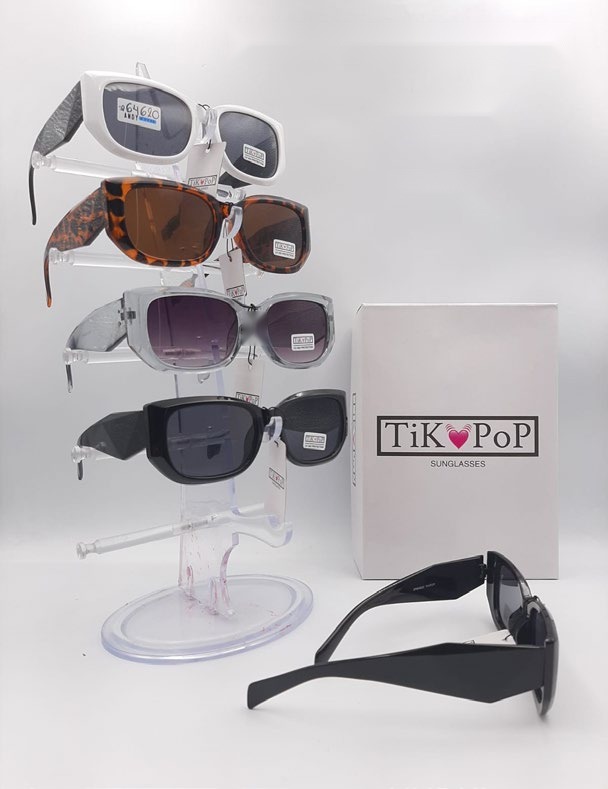 [EB-SP64620] Lentes de Sol de Moda Tik Pop Rectangular envolvente Acetato Caja 12 Pz SP64620