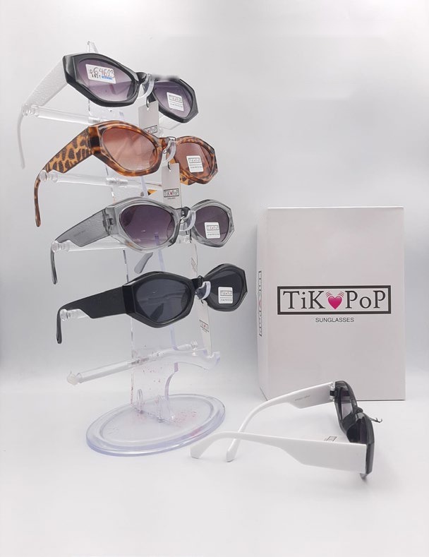 [EB-SP64623] Lentes de Sol de Moda Tik Pop Geométrico hexagonal Acetato Caja 12 Pz SP64623