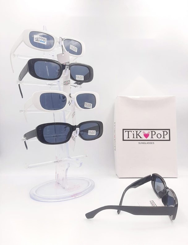 [EB-SP64998] Lentes de Sol de Moda Tik Pop Rectangular Acetato Caja 12 Pz SP64998