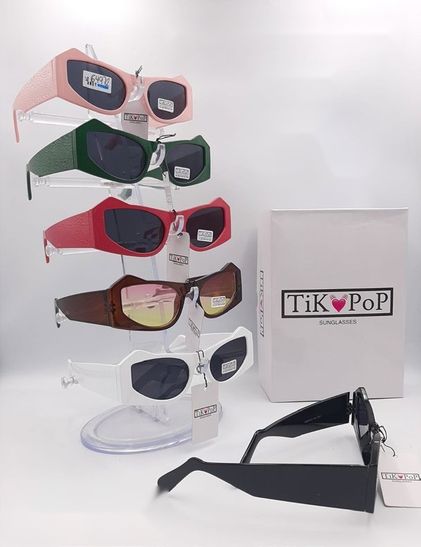 [EB-SP64972] Lentes de Sol de Moda Tik Pop Geométrico Acetato Caja 12 Pz SP64972