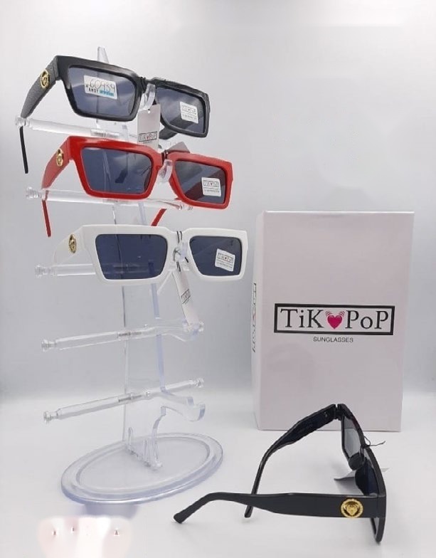[EB-SP60939] Lentes de Sol de Moda Tik Pop Rectangular flat top Acetato Caja 12 Pz SP60939