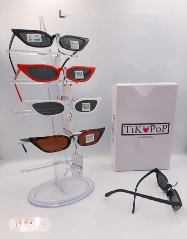 [EB-SP60198] Lentes de Sol de Moda Tik Pop Cat eye delgado Acetato Caja 12 Pz SP60198