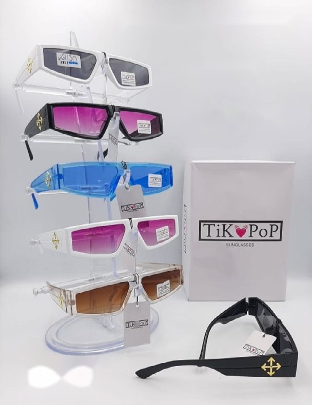 [EB-SP61130] Lentes de Sol de Moda Tik Pop Escudo envolvente Acetato Caja 12 Pz SP61130