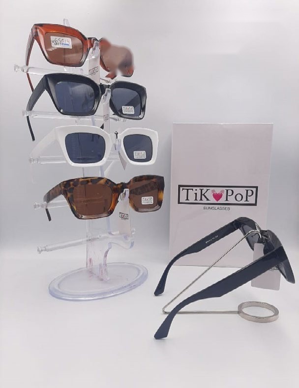 [EB-SP65614] Lentes de Sol de Moda Tik Pop Cuadrado grande Acetato Caja 12 Pz SP65614