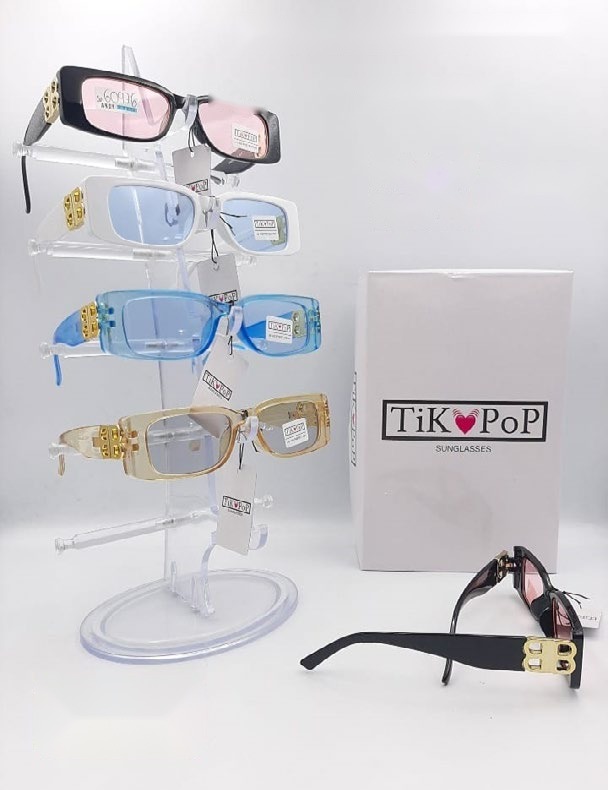 [EB-SP60976] Lentes de Sol de Moda Tik Pop Rectangular delgado Acetato Caja 12 Pz SP60976
