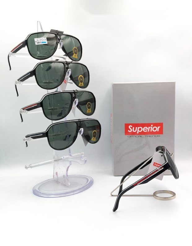 [EB-SP67334] Lentes de Sol Superior Aviador deportivo Mica de Vidrio Caja 12 Pz SP67334