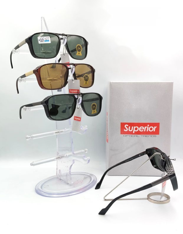 [EB-SP66162] Lentes de Sol Superior Aviador cuadrado Mica de Vidrio Caja 12 Pz SP66162