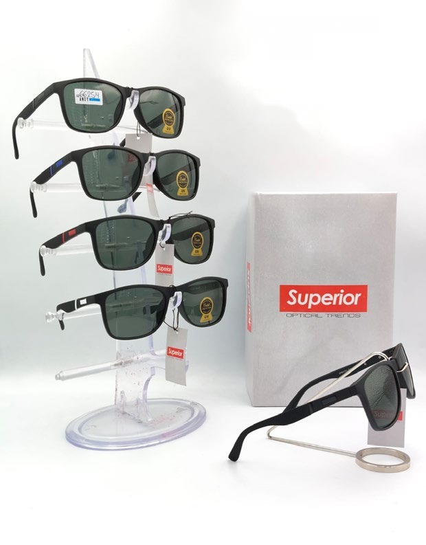 [EB-SP66254] Lentes de Sol Superior Cuadrado Mica de Vidrio Caja 12 Pz SP66254