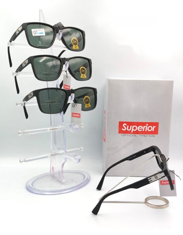 [EB-SP66255] Lentes de Sol Superior Cuadrado Mica de Vidrio Caja 12 Pz SP66255