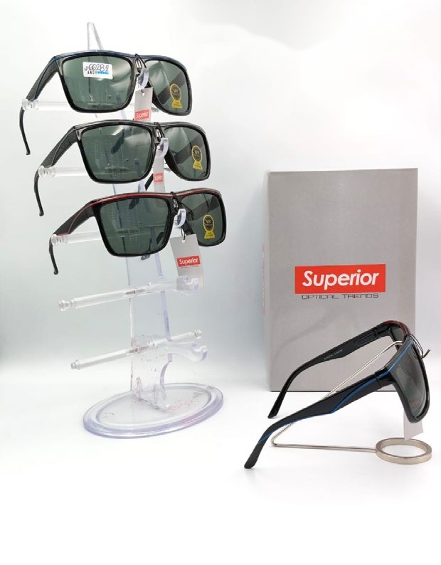 [EB-SP66282] Lentes de Sol Superior Cuadrado Mica de Vidrio Caja 12 Pz SP66282