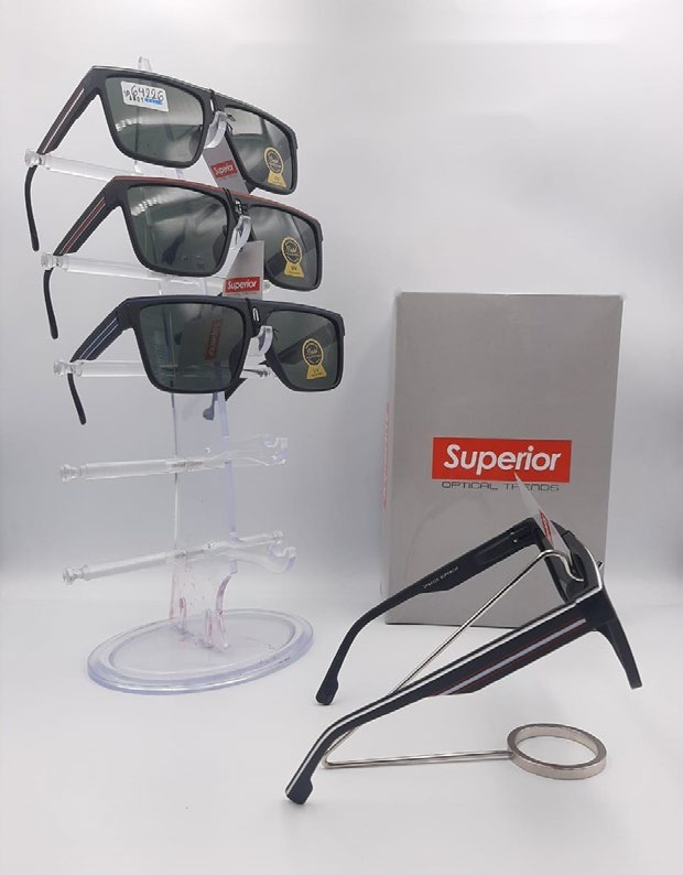 [EB-SP64226] Lentes de Sol Superior Cuadrado Mica de Vidrio Caja 12 Pz SP64226