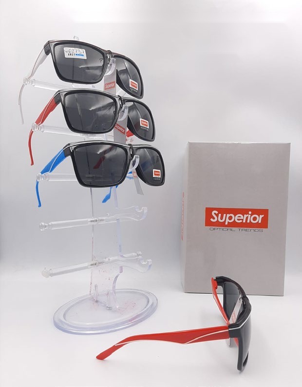 [EB-SP62737] Lentes de Sol Superior Cuadrado con Flex Caja 12 Pz SP62737