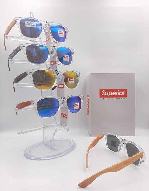 [EB-SP58842] Lentes de Sol Superior Wayfarer con Flex Caja 12 Pz SP58842