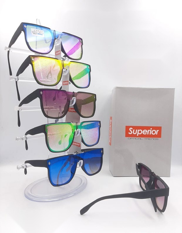 [EB-SP62365] Lentes de Sol Superior Escudo flat top Caja 12 Pz SP62365