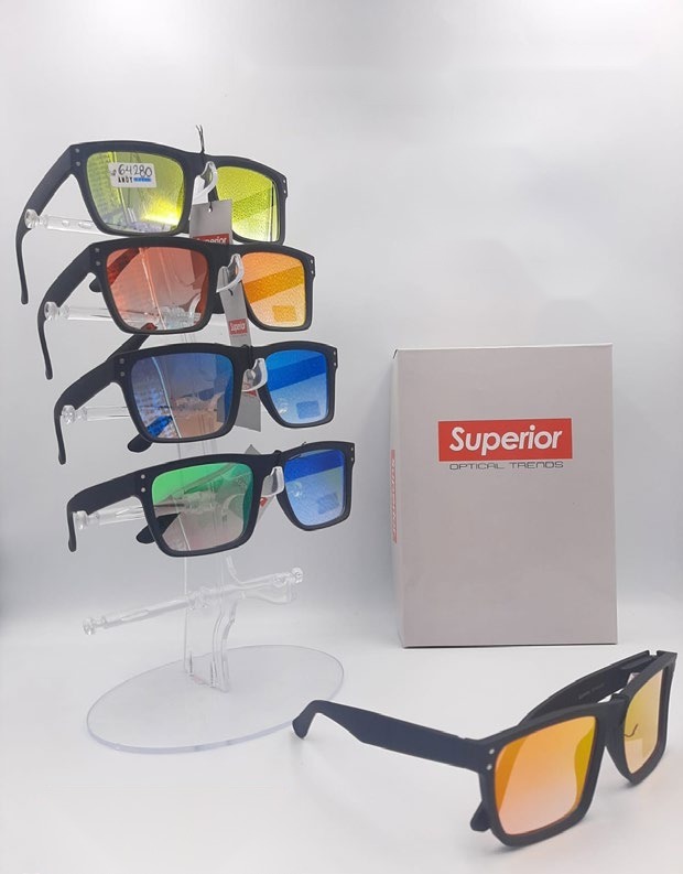 [EB-SP64280] Lentes de Sol Superior Cuadrado Caja 12 Pz SP64280