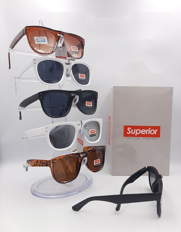 [EB-SP63556] Lentes de Sol Superior Wayfarer con Flex Caja 12 Pz SP63556