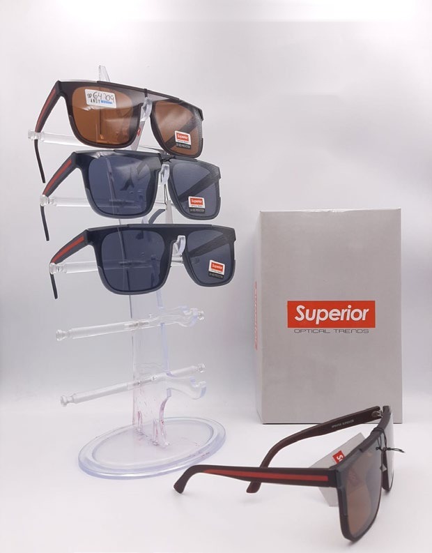 [EB-SP64709] Lentes de Sol Superior Escudo flat top Caja 12 Pz SP64709