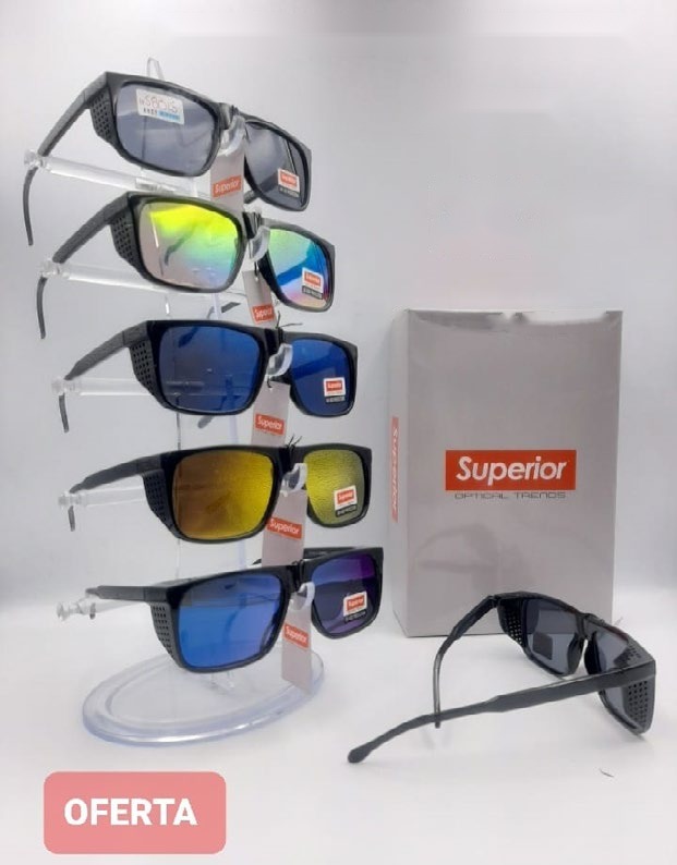 [EB-SP58015] Lentes de Sol Superior Cuadrado con protección lateral Caja 12 Pz SP58015