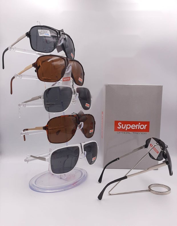 [EB-SP65515] Lentes de Sol Superior Aviador cuadrado Caja 12 Pz SP65515