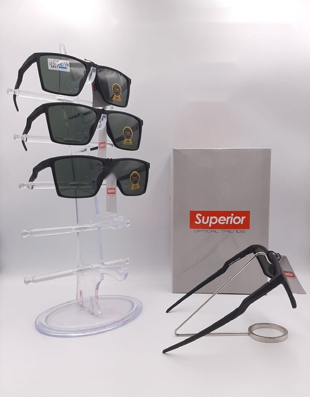 [EB-SP65699] Lentes de Sol Superior Cuadrado Mica de Vidrio Caja 12 Pz SP65699