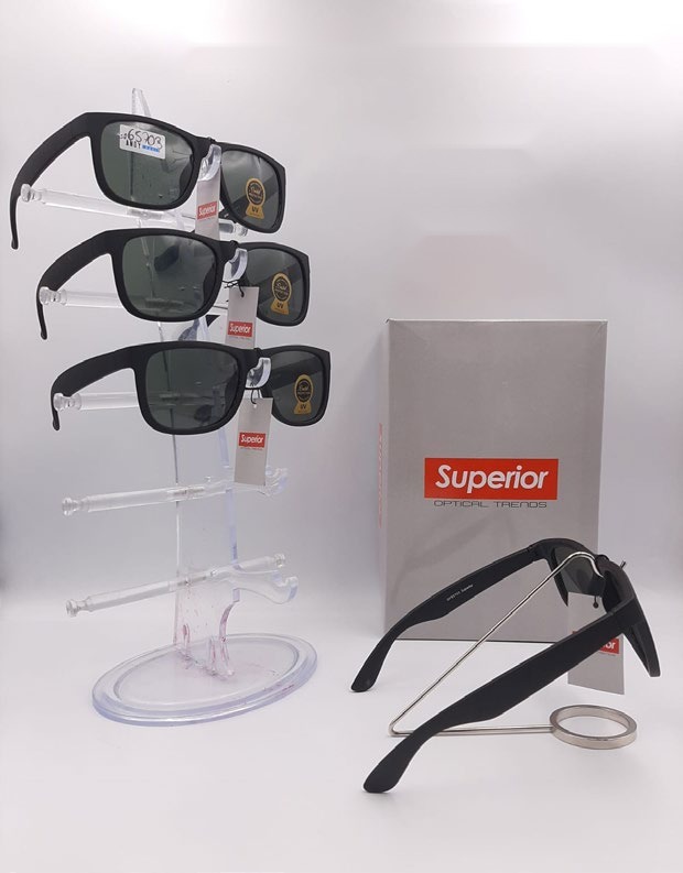 [EB-SP65703] Lentes de Sol Superior Cuadrado Mica de Vidrio Caja 12 Pz SP65703