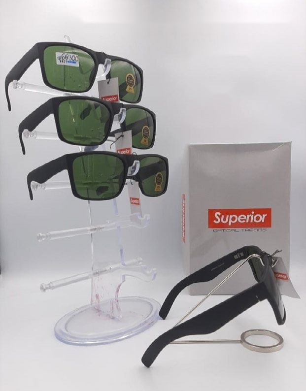 [EB-SP66300] Lentes de Sol Superior Cuadrado Mica de Vidrio Caja 12 Pz SP66300