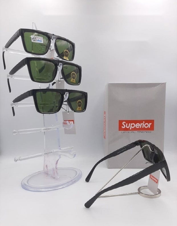 [EB-SP66347] Lentes de Sol Superior Cuadrado Mica de Vidrio Caja 12 Pz SP66347
