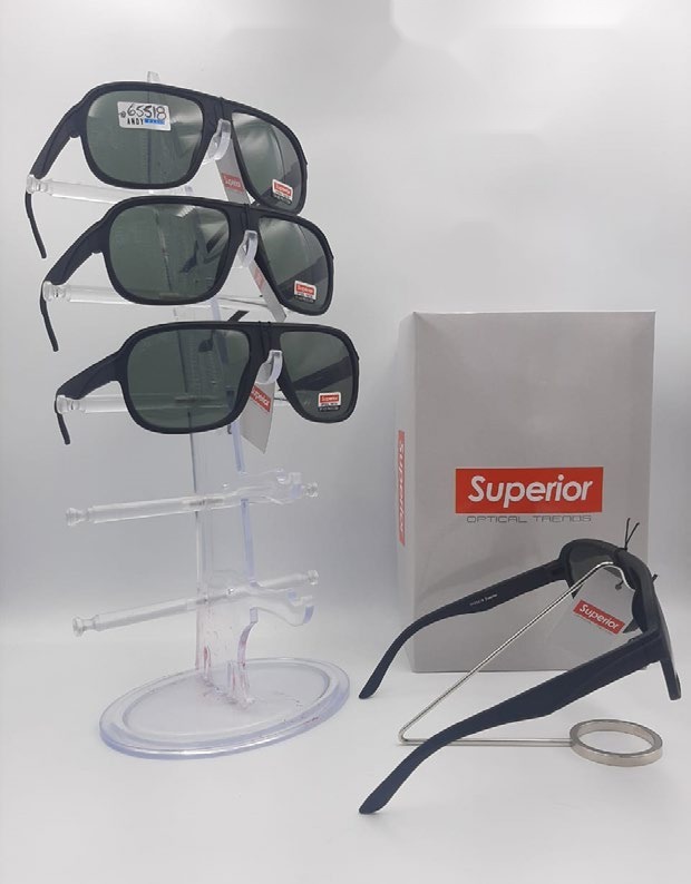 [EB-SP65518] Lentes de Sol Superior Aviador cuadrado Mica de Vidrio Caja 12 Pz SP65518