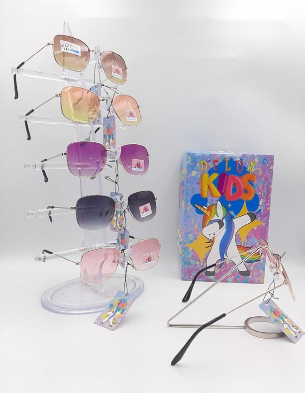 [EB-SP64541] Lentes de Sol para Niños Delux Kids Aviador Caja 12 Pz SP64541