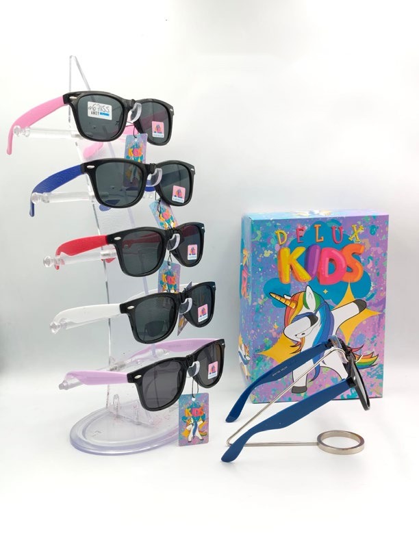 [EB-SP67155] Lentes de Sol para Niños Delux Kids Wayfarer Caja 12 Pz SP67155