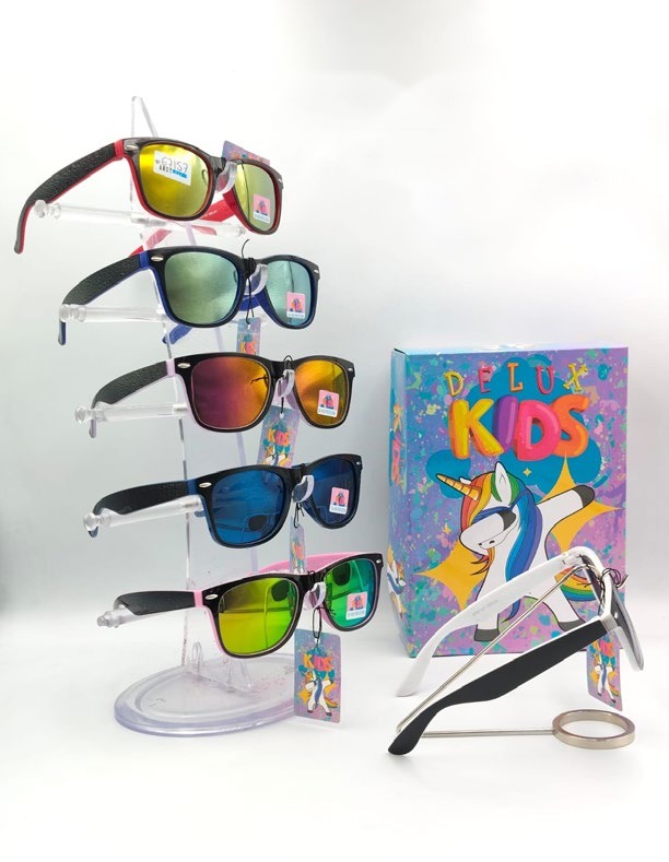 [EB-SP67157] Lentes de Sol para Niños Delux Kids Wayfarer Caja 12 Pz SP67157